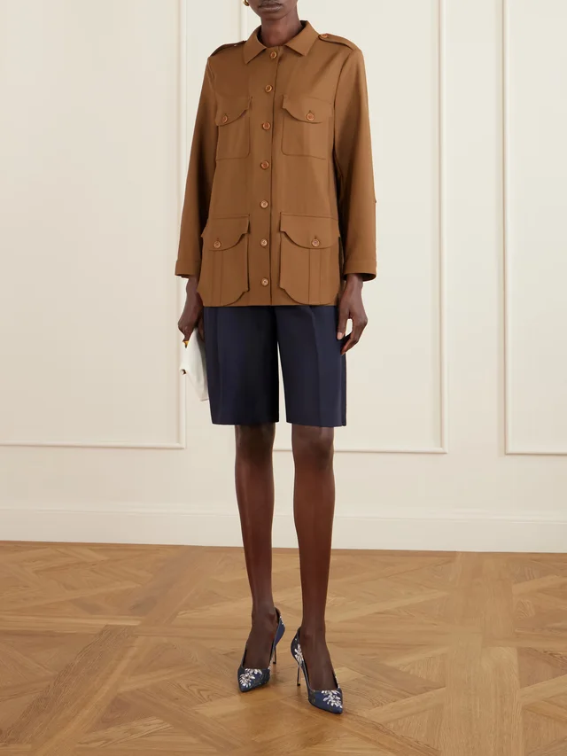 GIULIVA HERITAGE Wool jacket in Brown, photo 2 of 2 from NET-A-PORTER (Canada)