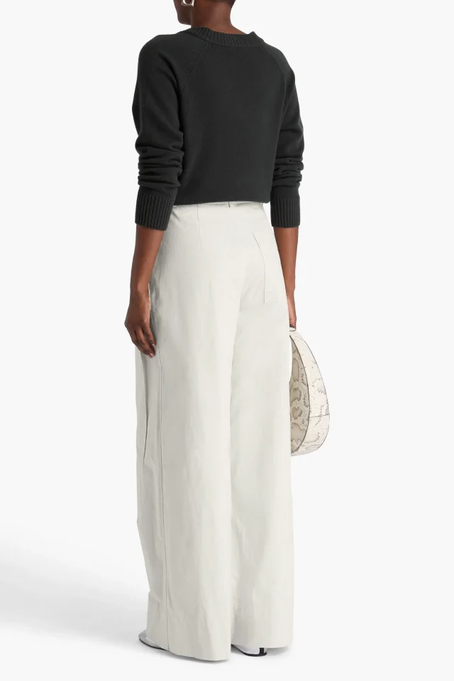 3.1 Phillip Lim Cotton-Blend Canvas Wide-Leg Pants, photo 3 of 4 from THE OUTNET