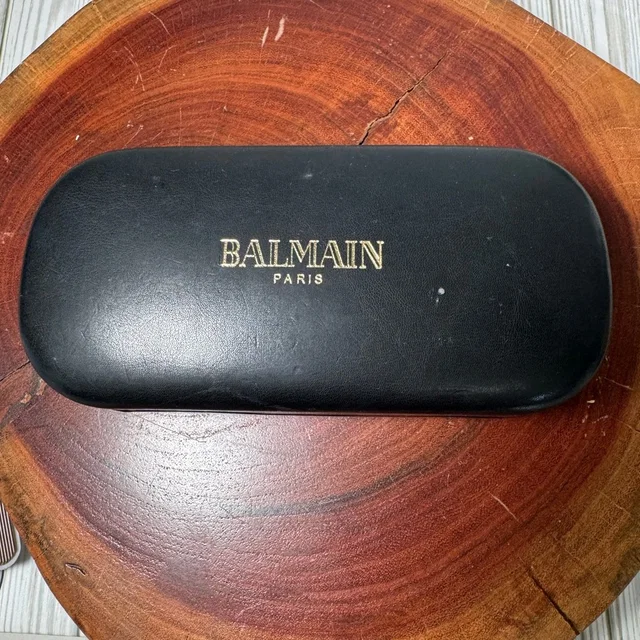 Balmain Paris Black Hard Sunglasses Eyeglasses Case Gold Logo Designer Eyewear in black|gold from Poshmark