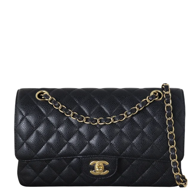 Chanel Classic Double Flap Medium Caviar in Caviar leather from Luxe.It.Fwd