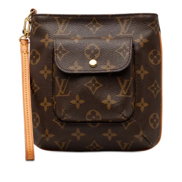 Brown Louis Vuitton Monogram Partition Clutch Bag in Brown Coated canvas from Designer Revival, photo 1 of 1