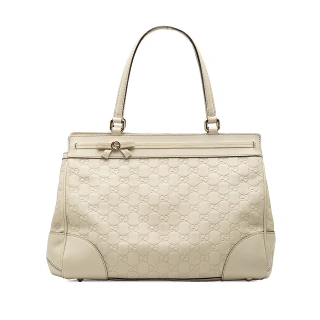 Brown Gucci Guccissima Mayfair Tote in Brown Leather from Designer Revival