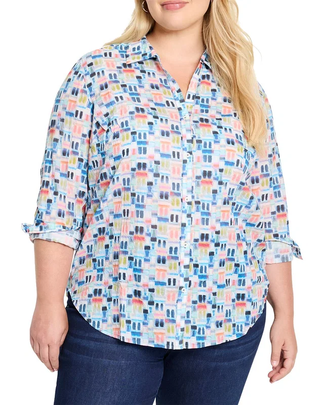 NIC+ZOE Plus Portofino Boyfriend Shirt, image 1 of 1 from Gilt