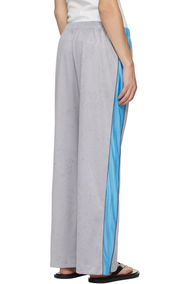 Serapis Gray Football Track Pants, photo 3 of 4 from SSENSE