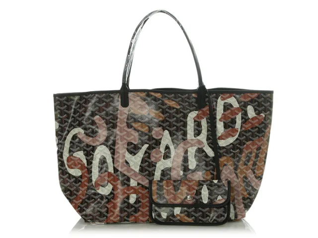 Goyard Pink Lettres Camouflage Saint-Louis GM in Pink Coated canvas from Ann's Fabulous Finds, photo 2 of 10