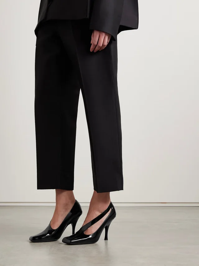 KHAITE Eva cutout patent-leather pumps in Black, photo 2 of 2 from NET-A-PORTER (Canada)