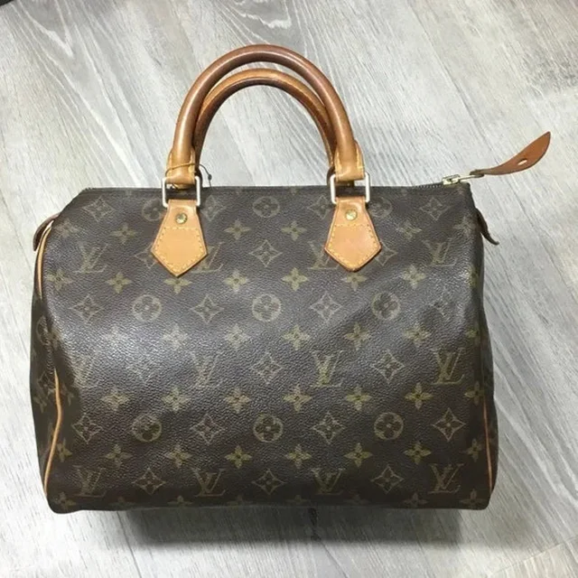 Louis Vuitton Brown Monogram Speedy 30 in Brown Coated canvas from SparklesnDreams