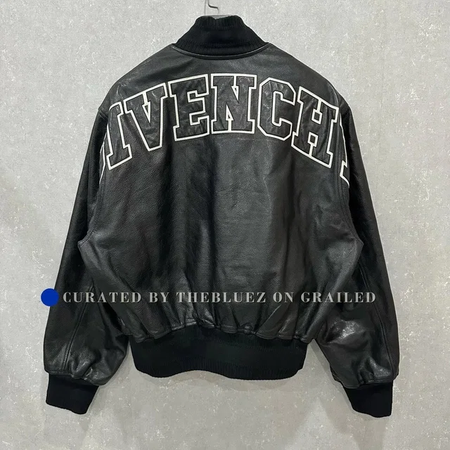 Givenchy Leather Bomber Jacket, Men's (Size S) in black Leather from Grailed
