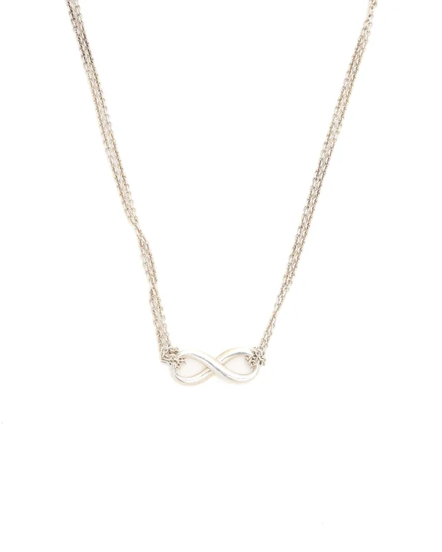 Tiffany & Co. Infinity Pendant Silver Necklace in Silver from A Retro Tale