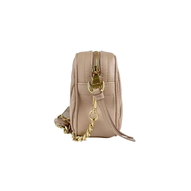 Miu Miu Bag Metal Matelasse Leather Gold Shoulder Beige Tan in neutral|gold|brown Leather from Poshmark