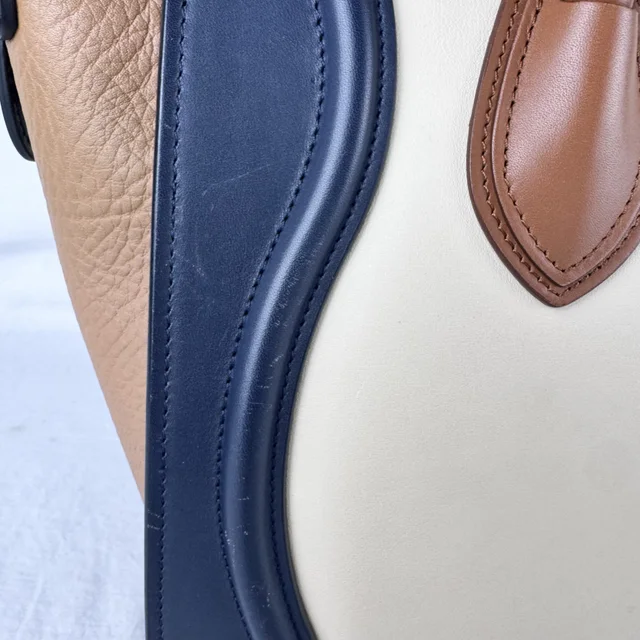 Celine Micro Luggage Tricolor Bag in calfskin from Reowned, photo 11 of 17