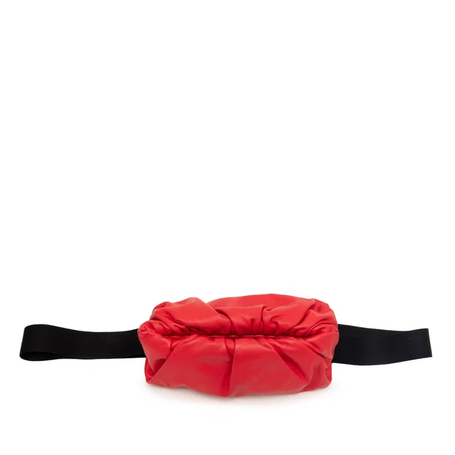 Red Bottega Veneta Calfskin The Body Pouch Belt Bag in Red Calfskin from Designer Revival