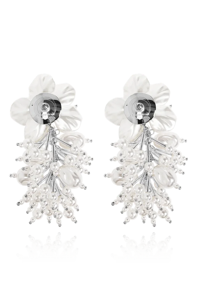 Self-Portrait Flower earrings, photo 4 of 5 from SENSER