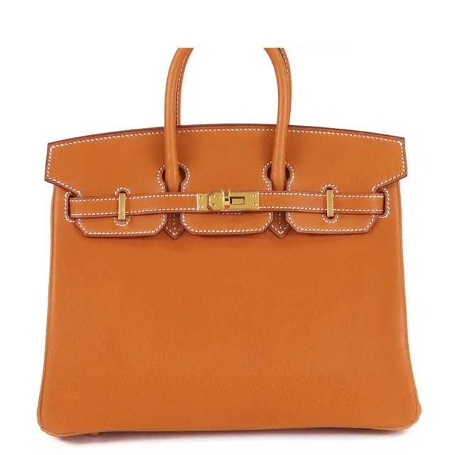 Hermès Birkin 25 Toffee Gold Pigskin Handbag in Gold from The Reluxe