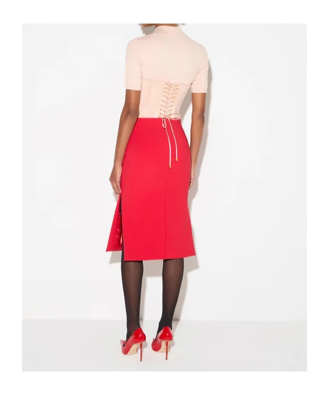 Elisabetta Franchi Slit-detail skirt, photo 4 of 5 from SENSER
