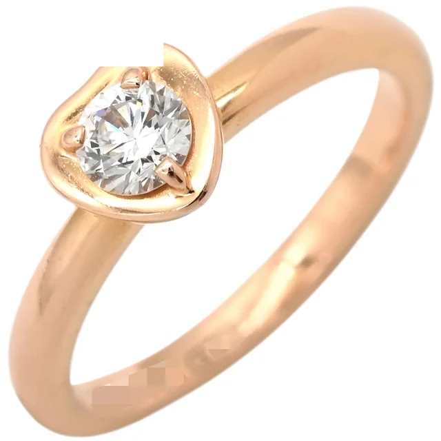 Cartier Ring Diamant Leger Heart Diamond Pink Gold in Pink from The Reluxe