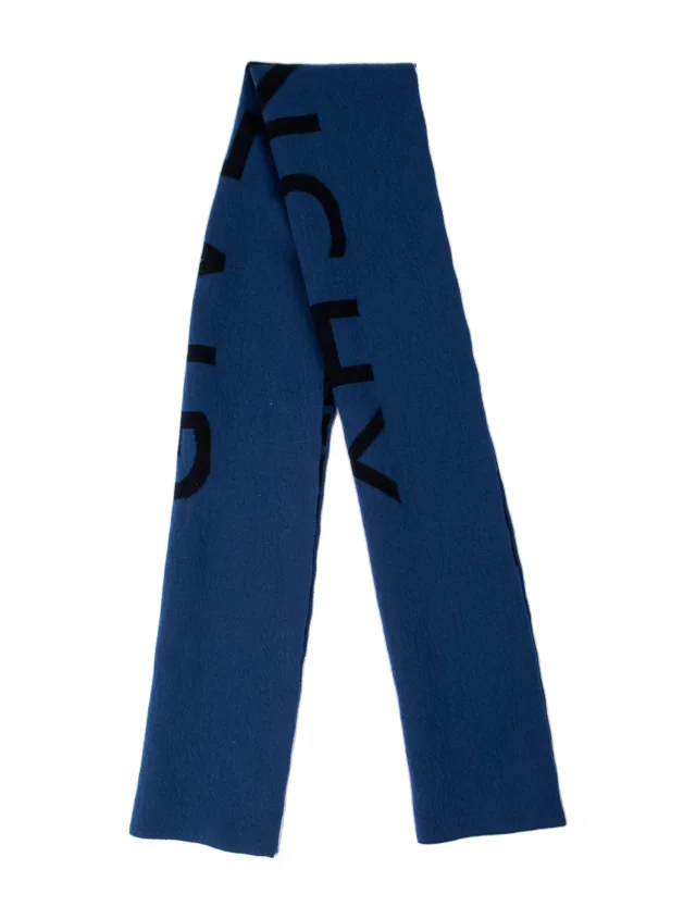 Givenchy Wool Printed Scarf in blue Wool from The RealReal