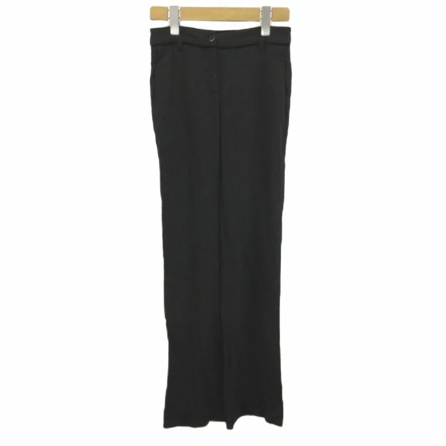 Dolce & Gabbana Pants Wool S Black Straight Full Length in Black Wool from The Reluxe