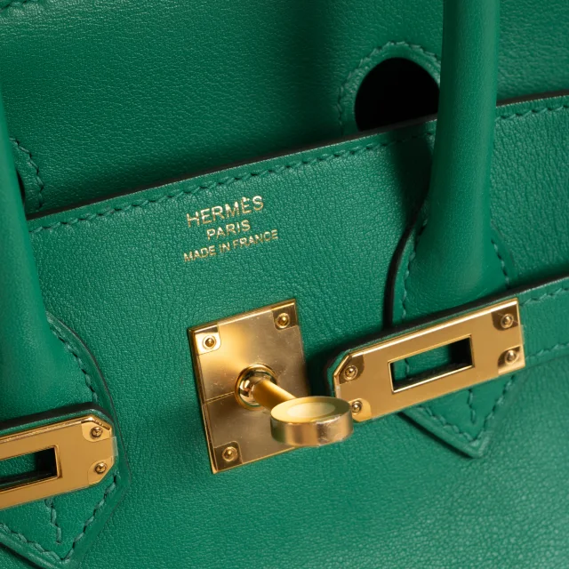 Hermès Birkin 25 Vert Vertigo Swift GHW in Green Swift leather from Labellov, photo 13 of 13