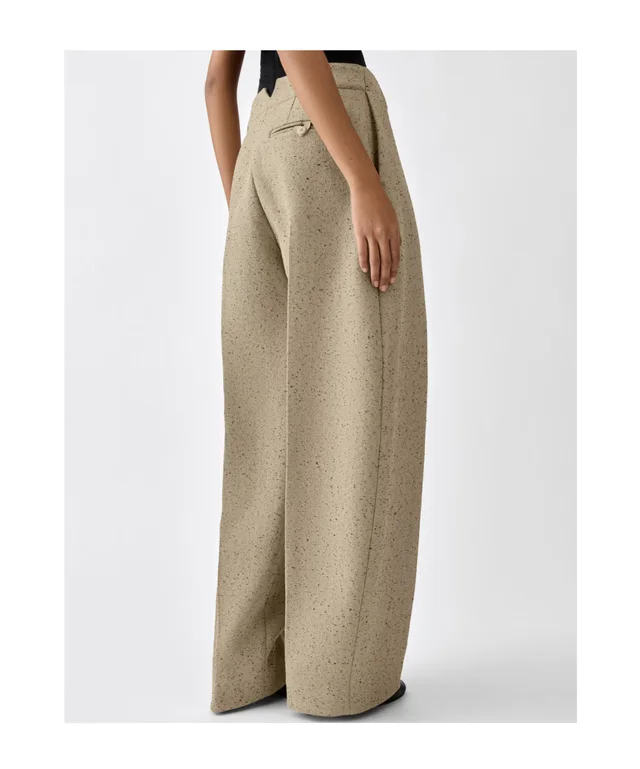 Jacquemus Ovalo Pleated Wide-Leg Pants, photo 3 of 6 from SENSER