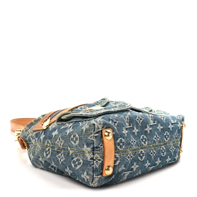 Louis Vuitton Monogram Denim Baggy PM Blue in Blue Denim from FASHIONPHILE, photo 4 of 12