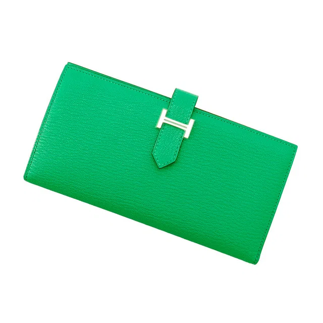 Hermès Beansufla Bamboo Chevre Myzore Goatskin in Goatskin from GALLERY RARE