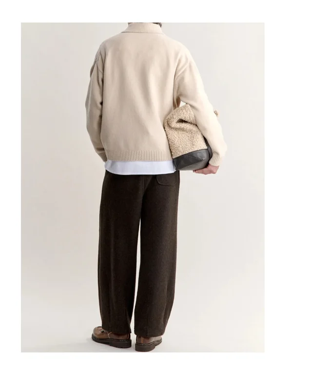 Maison Kitsune FOX HEAD INTARSIA MERINO POLO JUMPER, photo 3 of 4 from SENSER