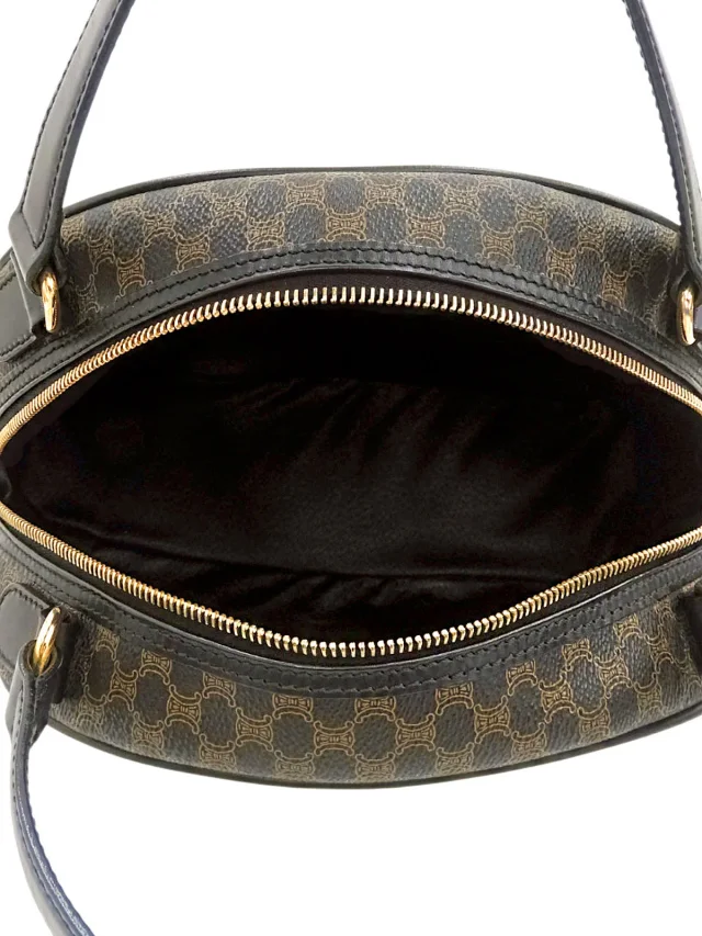 Celine Macadam pattern handbag black/brown from VINTAGE QOO TOKYO, photo 5 of 10