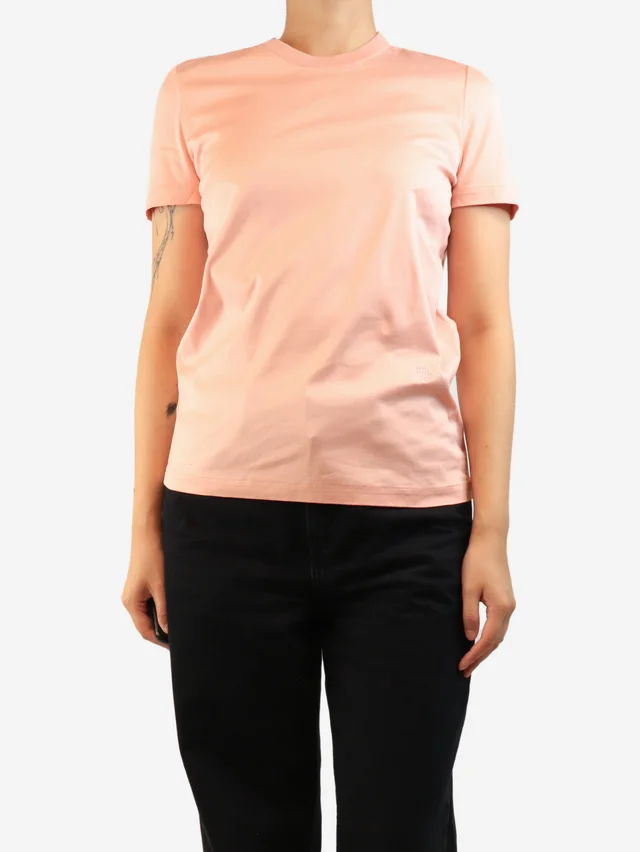 Loro Piana Pink cotton t-shirt - size UK 12 in Pink from Sign of the Times