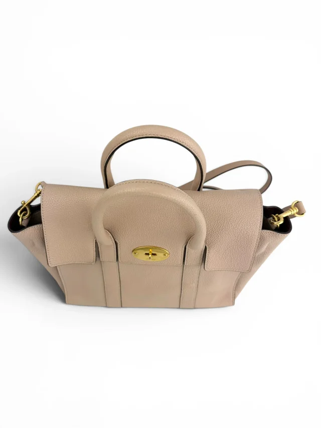 Mulberry Beige Leather Bayswater Satchel Small in Beige Leather from Season 2 Consign, photo 6 of 10