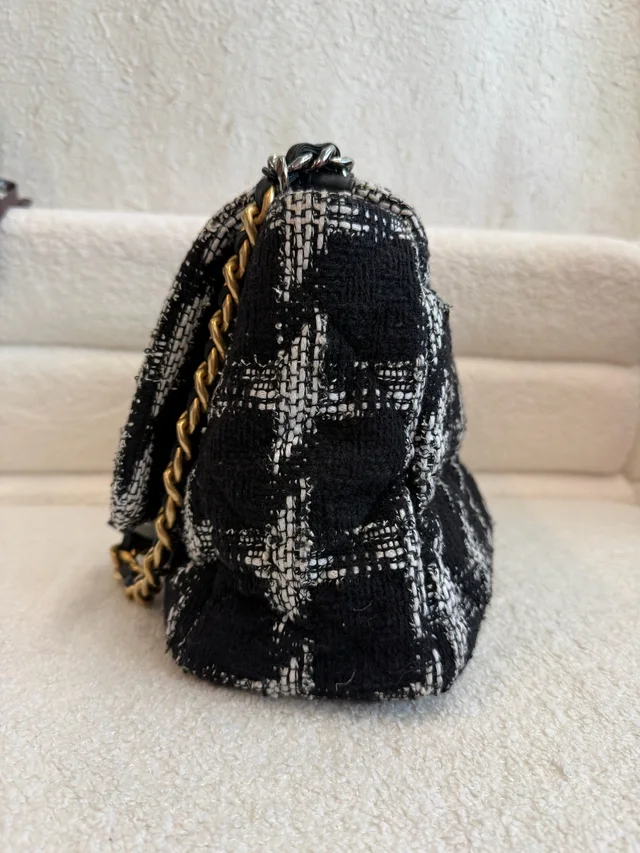 Chanel 19 Handbag - Black & White GHW in Black from Luxury Promise, photo 2 of 2
