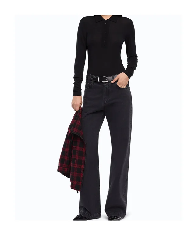 Pinko long-sleeve buttoned bodysuit, photo 4 of 7 from SENSER