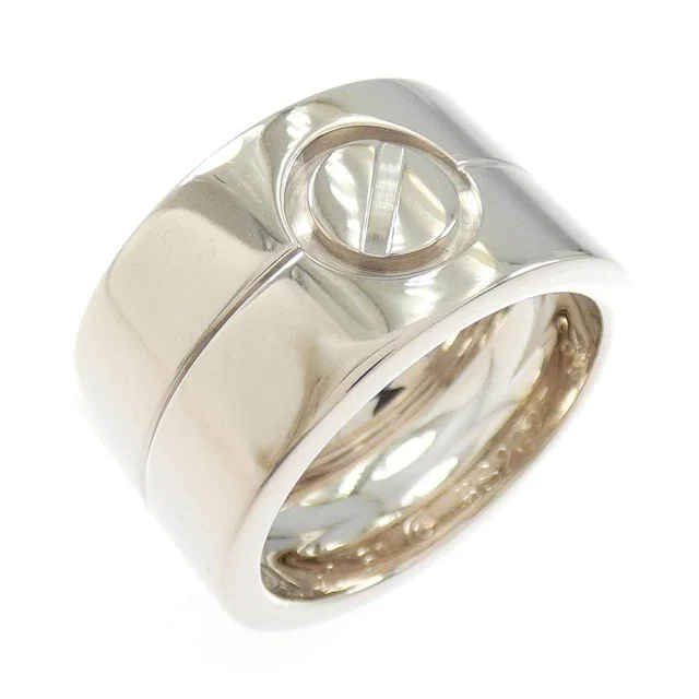 Cartier High Love 750 White Gold Ring Size 11 in White from LuxUness