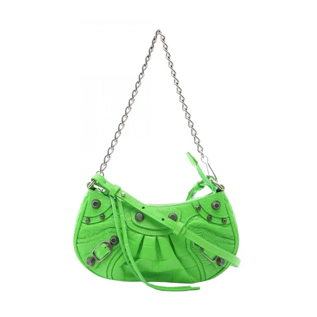 Balenciaga Handbag Le Cagole Mini BB le Mini Croco in Leather from The Reluxe