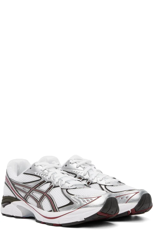 ASICS White & Burgundy GT-2160 Sneakers, photo 4 of 5 from SSENSE