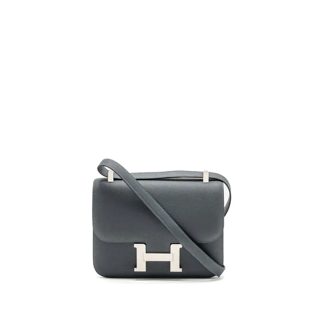 Hermès Constance 24 epsom Gris misty brushed SHW stamp W in Grey Epsom leather from EMIER