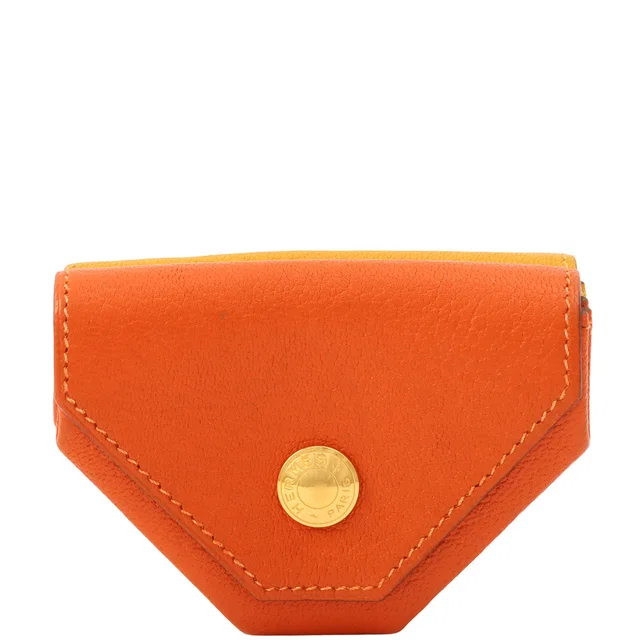 Hermès 2002 L'Ecran Huit Yellow/Orange in Orange Goatskin from VINTAGE QOO TOKYO