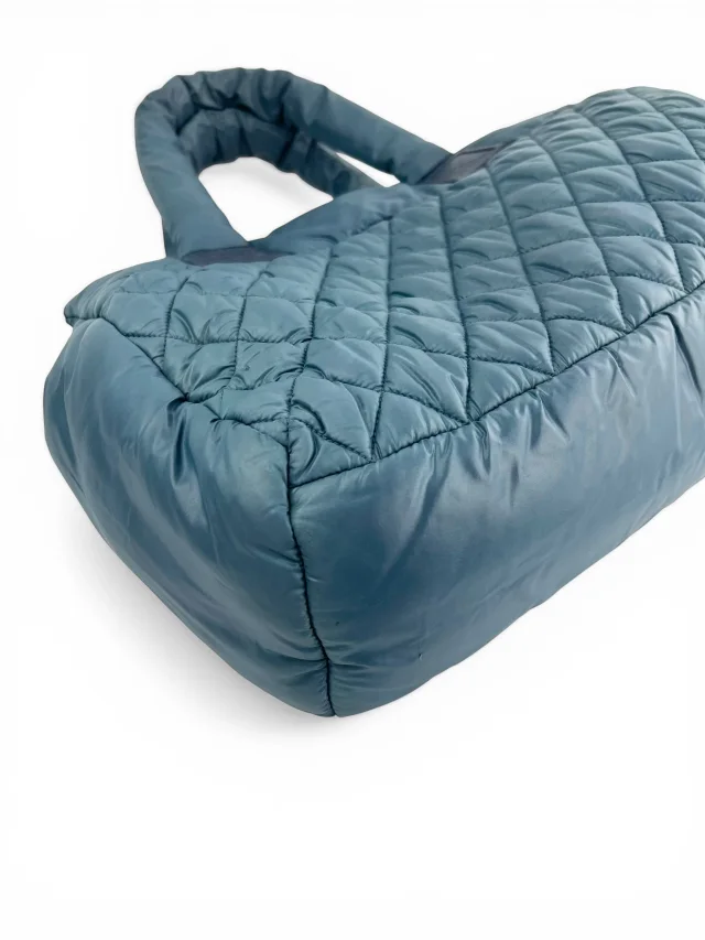 Chanel Coco Cocoon Quilted Nylon Tote in Blue Nylon from Season 2 Consign, photo 6 of 6