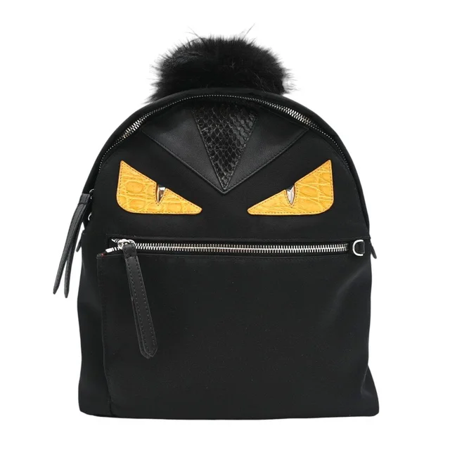 Fendi Monster Eyes Bugs Backpack in Woven leather from Clotheshorse Anonymous