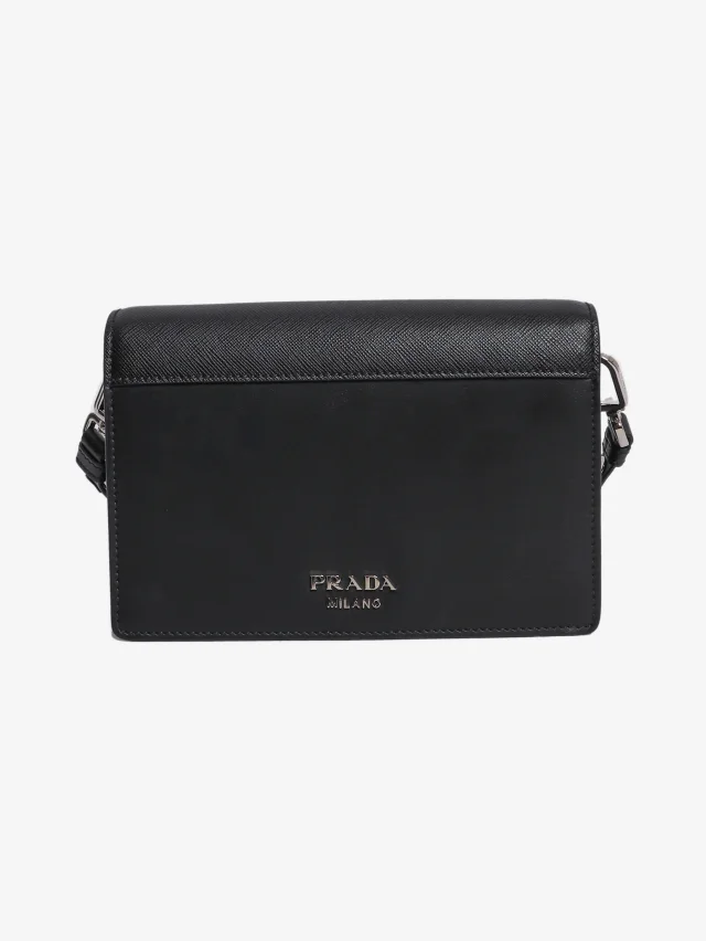Prada Black and orange small Elektra robot shoulder bag in Black Leather from Sign of the Times, photo 4 of 14