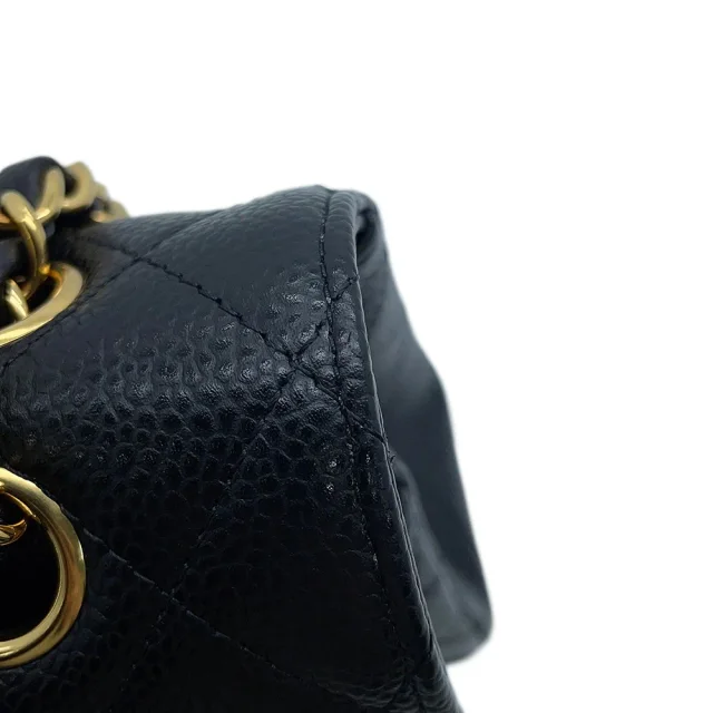Chanel Matelasse23 Flap Chain Shoulder Bag BlackA01113 Caviar Leather Size 23 in Caviar leather from GALLERY RARE, photo 11 of 18