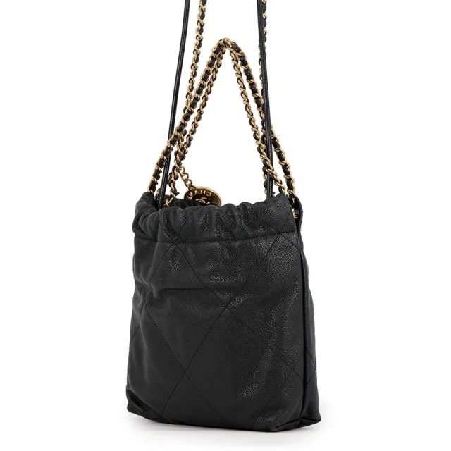 Chanel CHANEL22 ChainShoulder Bag BlackAS3980 Caviar Leather Size Mini in Caviar leather from GALLERY RARE, photo 2 of 8