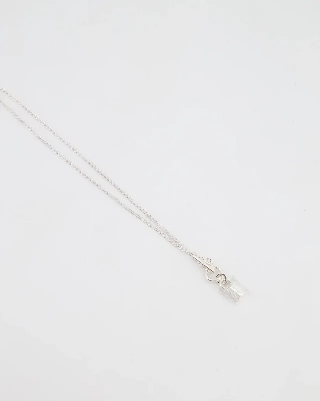 Hermès Palladium Kelly Cadenas Pendant Necklace from Sellier, photo 4 of 5