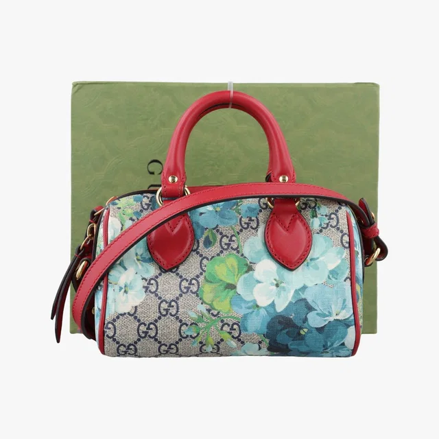 Gucci GG Blooms Beige Multicolor Leather in Beige Leather from The Reluxe