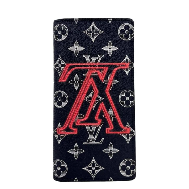 Louis Vuitton Brazza Upside Down Monogram Ink Canvas Long Wallet Pink in Pink Canvas from Dallas Designer Handbags