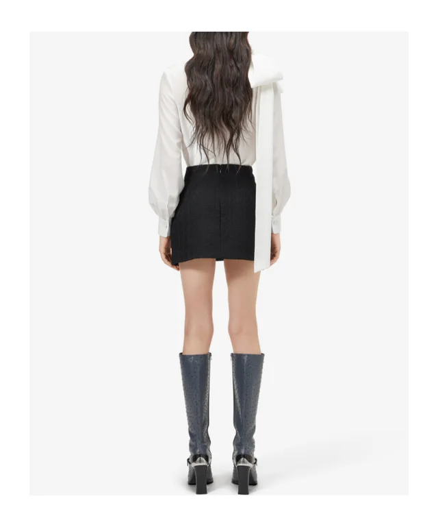 Alexander McQueen Women's Shoulder Bow Blouse in Ivory, photo 4 of 4 from SENSER