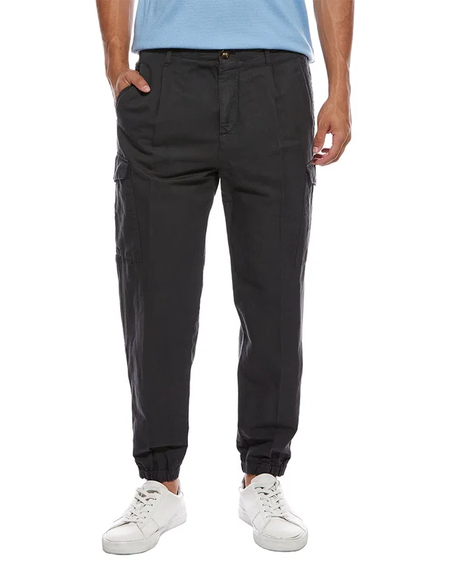 Brunello Cucinelli Linen-Blend Cargo Jogger, image 1 of 1 from Gilt