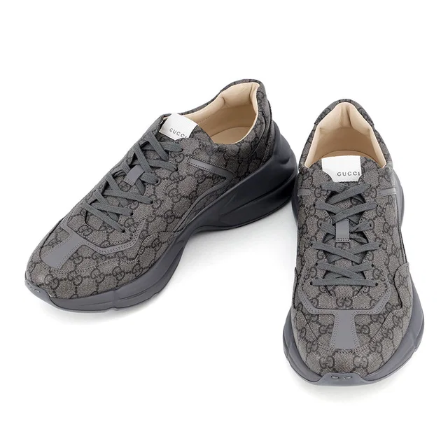 Gucci Sneakers GG Supreme Lighton Gray749626 PVC Leather Size 12 in Leather from GALLERY RARE