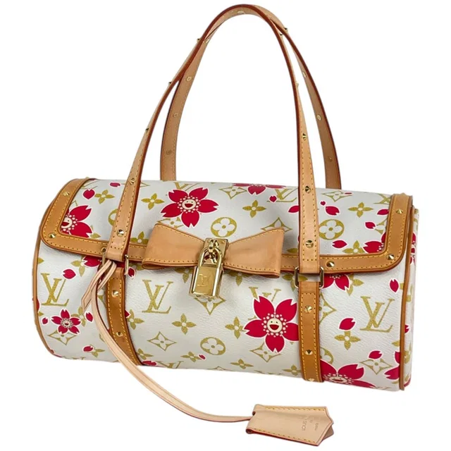 Louis Vuitton Papillon Handbag Ribbon Cherry Blossom Takashi Murakami Monogram from The Reluxe