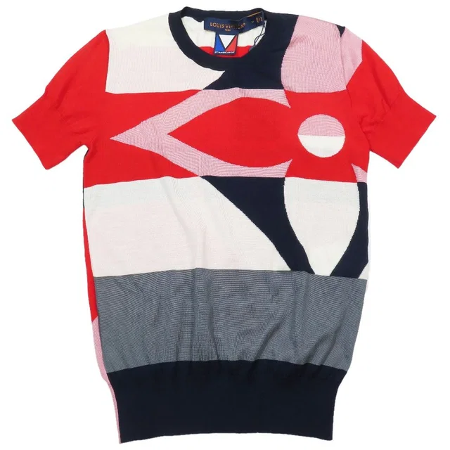 Louis Vuitton x America's Cup Short Sleeve Monogram Flower Knit Sweater from The Reluxe